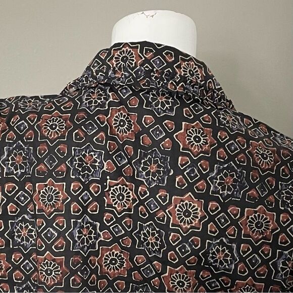 Walter Baker Cameron Brown Multi Mosaic Top Women’s Sz XL - Picture 4 of 12